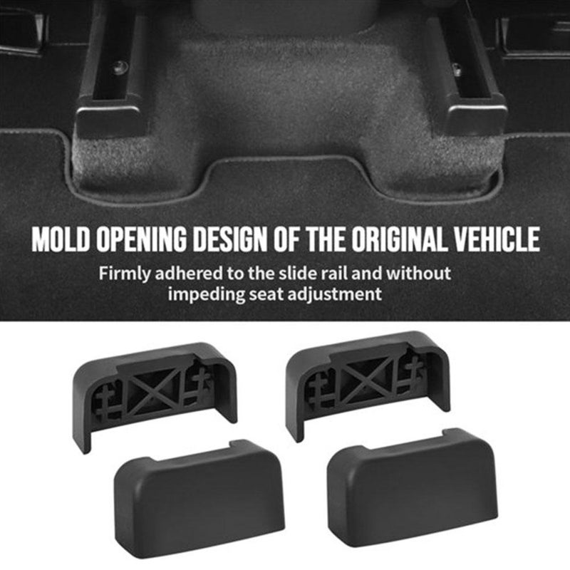 Seat Slide Anti-Kick Protection Plug, 4 Pcs Rear Seat Slide Rail Soft Rubber Plug Protection For Tesla Model 3 Y Juniper - Image 5